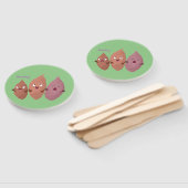 Niedlich gesang Süßkartoffeln Cartoon Gemüse Fächer (Non-assembled)