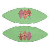 Niedlich gesang Süßkartoffeln Cartoon Gemüse Football (Paneele)