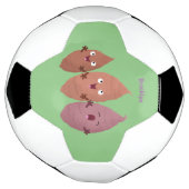 Niedlich gesang Süßkartoffeln Cartoon Gemüse Fußball (Gedreht)