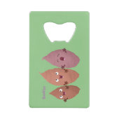 Niedlich gesang Süßkartoffeln Cartoon Gemüse Geldbeutel Flaschenöffner (Vorderseite)