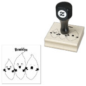 Niedlich gesang Süßkartoffeln Cartoon Gemüse Gummistempel (Stempel)