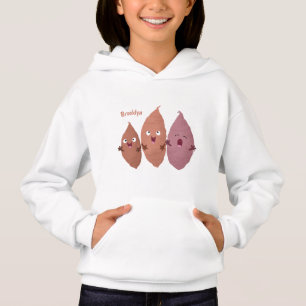 Niedlich gesang Süßkartoffeln Cartoon Gemüse Hoodie