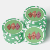 Niedlich gesang Süßkartoffeln Cartoon Gemüse Pokerchips (Stapel)