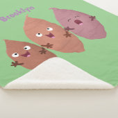 Niedlich gesang Süßkartoffeln Cartoon Gemüse Sherpadecke (3/4)