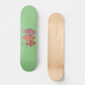 Niedlich gesang Süßkartoffeln Cartoon Gemüse Skateboard (Vorderseite)