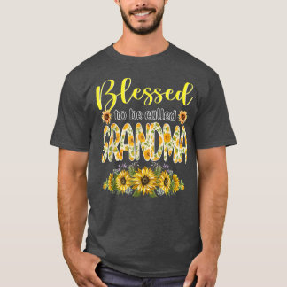Niedlich gesegnet, als Oma Sunflores Grand bezeich T-Shirt
