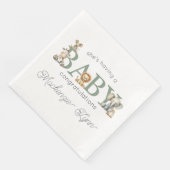 Niedlich gestopfte Tiere Geschlechtsneutrale Babyd Serviette (Ecke)