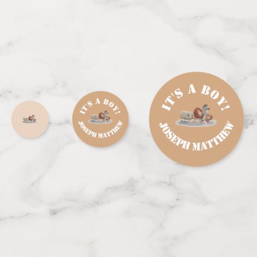 Niedlich gestopfte Tiere Konfetti (Vorderseiten)