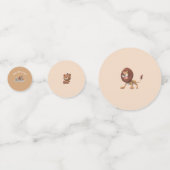 Niedlich gestopfte Tiere Konfetti (Rückseiten)