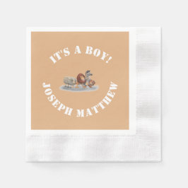 Niedlich gestopfte Tiere Serviette