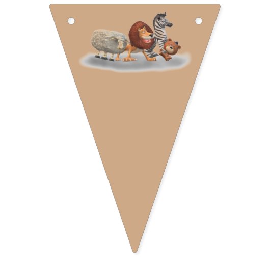 Niedlich gestopfte Tiere Wimpelkette (Erste Fahne)