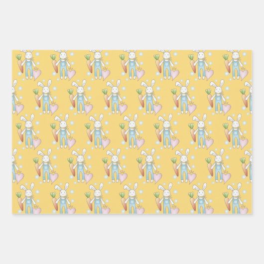 Niedlich gestopfte Tiersonne Geschenkpapier Set (Vorderseite 3)