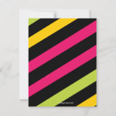 Niedlich, gestreift, danken dankeskarte (Rückseite)