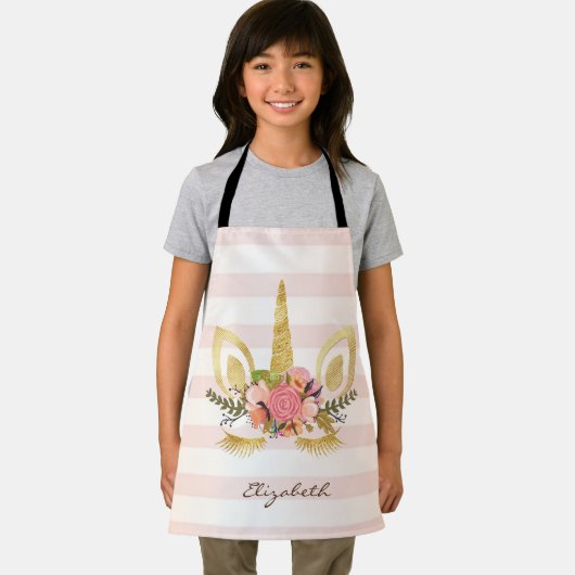 Niedlich, gestreift, einseitig gepolstert - Person Schürze (Insitu)