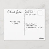 Niedlich gestreifter mehrfarbiger Regenbogen Viele Postkarte (Rückseite)