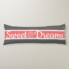 Niedlich gestrichelte Graue und rosa Muster Seitenschläferkissen