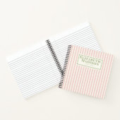 Niedlich gestrichelte Rosa Notizblock (Innenseite)