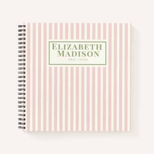 Niedlich gestrichelte Rosa Notizblock (Vorderseite)