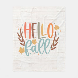 Niedlich gestrichen Fall Fleecedecke