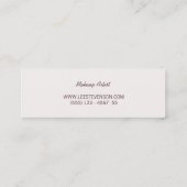 Niedlich gestrichene Girly Pink & Peach Zickzack Mini Visitenkarte (Rückseite)