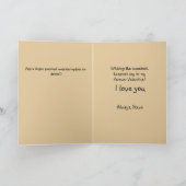 Niedlich gestrichene Herzklappen und Vögel I Liebe Karte (Innenseite)