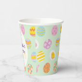 Niedlich gestrichenes Ei Muster Green Kindergeburt Pappbecher (Links)