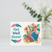Niedlich Get Well bald Postcard Postkarte (Stehend Vorderseite)