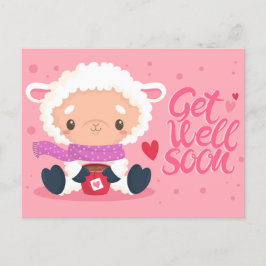 Niedlich Get Well bald Postcard Postkarte