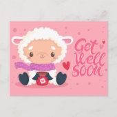 Niedlich Get Well bald Postcard Postkarte (Vorderseite)