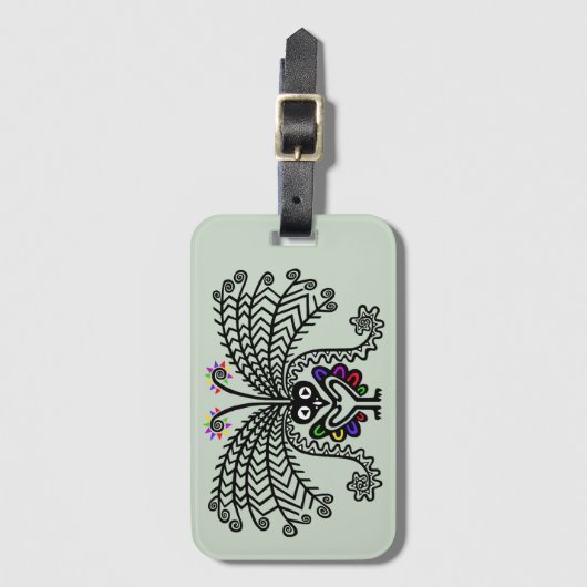 Niedlich gezeichnet - LyreBIRD - Gepäckanhänger (Vorderseite Vertikal)