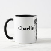 Niedlich gezeichnete Terrier. I Liebe Terriers Per Tasse (Links)