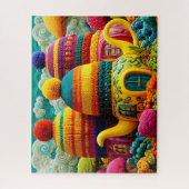 Niedlich gezinkter Fantasy Whimsical Surreal Teapo Puzzle (Vertikal)