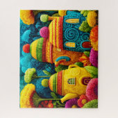 Niedlich gezinkter Fantasy Whimsical Surreal Teapo Puzzle (Vertikal)