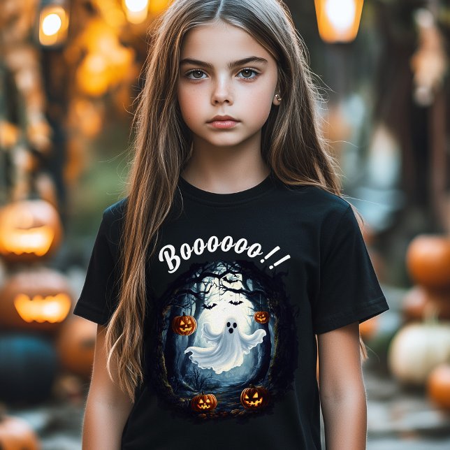 Niedlich Ghost Boo Fun Halloween Kostümjunge Tri-Blend Shirt (Cute Ghost Boo Fun Halloween Costume Boy Girl T-Shirt)