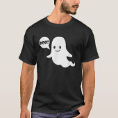 Niedlich Ghost Boo Funny Ghost Image Halloween Kos T-Shirt (Vorderseite)