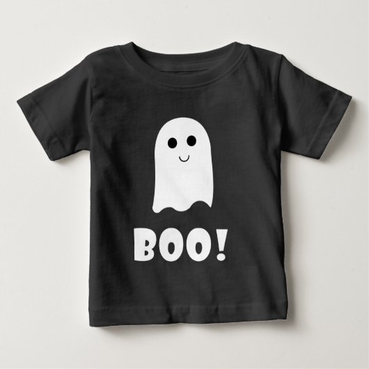 Niedlich Ghost Boo Happy Halloween Hoodie Baby T-shirt (Vorderseite)