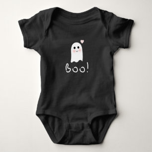 Niedlich Ghost Boo Happy Halloween Jersey Bodysuit Baby Strampler