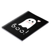 Niedlich Ghost Boo Happy Halloween-Notebook Notizblock (Linke Seite)