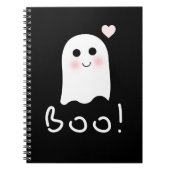Niedlich Ghost Boo Happy Halloween-Notebook Notizblock (Vorderseite)