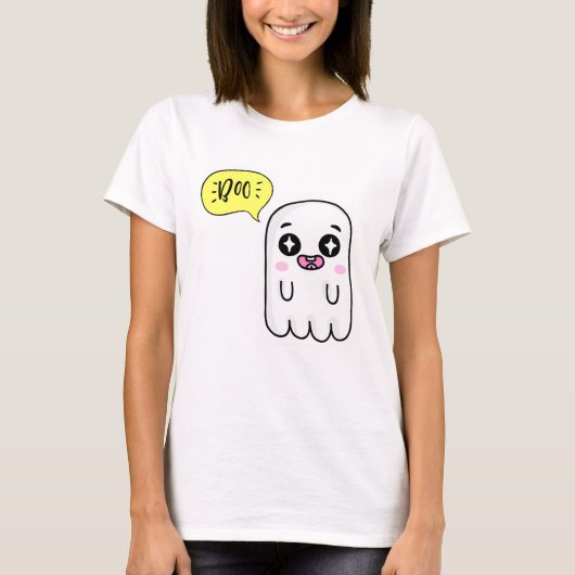 Niedlich Ghost Boo T - Shirt (Vorderseite)