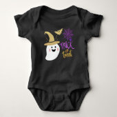 Niedlich Ghost Boo Trick oder Treat Halloween Baby Strampler (Vorderseite)