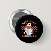 Niedlich Ghost Book Read more Bücher Funny Teacher Button (Vorne & Hinten)