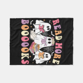 Niedlich Ghost Book Read more Bücher Funny Teacher Fleecedecke (Vorderseite (Horizontal))
