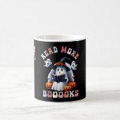 Niedlich Ghost Book Read more Bücher Funny Teacher Kaffeetasse (Mittel)