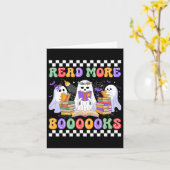 Niedlich Ghost Book Read more Bücher Funny Teacher Karte (Gelbe Blume)