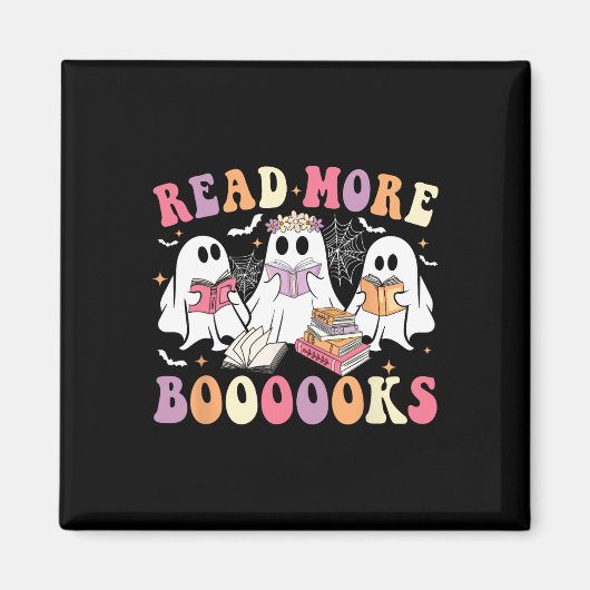 Niedlich Ghost Book Read more Bücher Funny Teacher Magnet (Vorne)