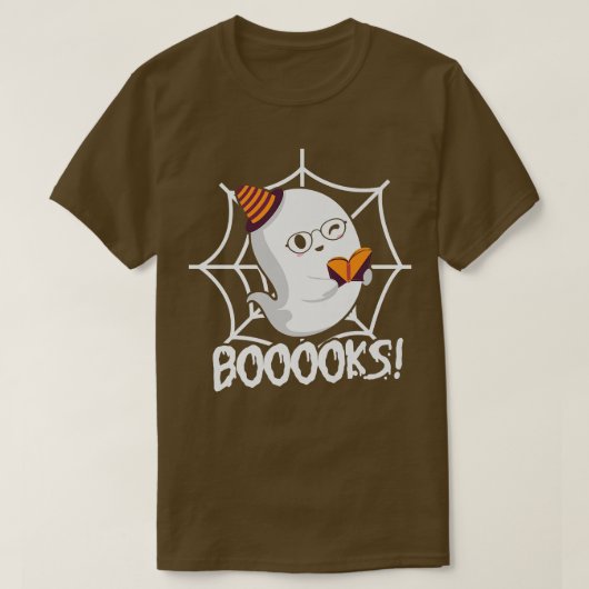 Niedlich Ghost Book Reading Halloween Teacher Top (Design vorne)