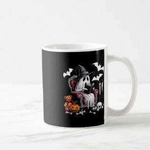 Niedlich Ghost Books Halloween Lehrer Ghost Readin Kaffeetasse