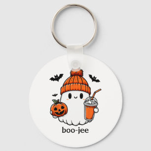 Niedlich Ghost Bougie Ghost Boo-jee Halloween Schlüsselanhänger