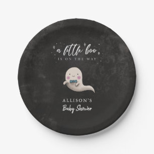 Niedlich Ghost Bow Krawatte Little Boo Baby Dusche Pappteller